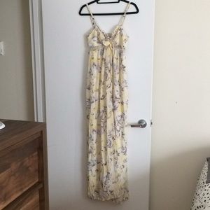 Printed Silk Maxi Dress